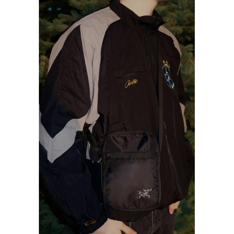 Сумка Arcteryx GORE-Tex чорна сумка через плече спортивний месенджер чоловічий Арктерикс барсетка через плече Арк чоловіча сумка A