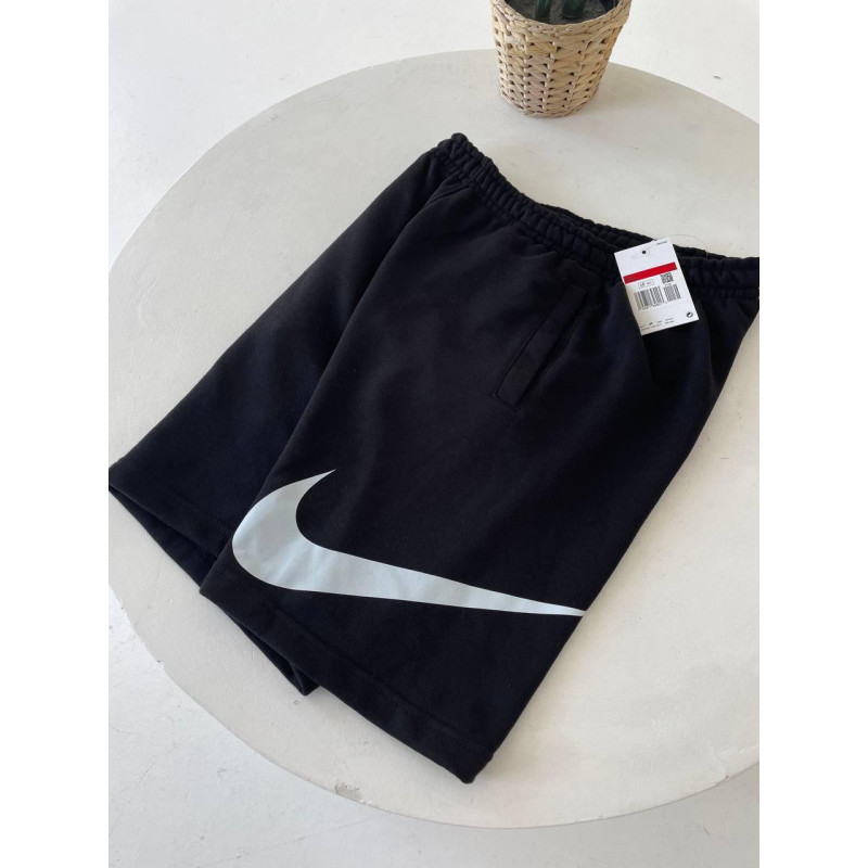 Шорти Nike swoosh чорні чоловічі шорти Найк чоловічі шорти літні Найк Біг свуш чорні на літо шортики від Найк