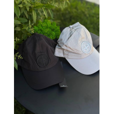 Кепка Stone Island чоловіча спортивна кепка бейсболка Стон Айленд спортивна чорна нейлонова капелюх Стон кашкет на літо кепочка