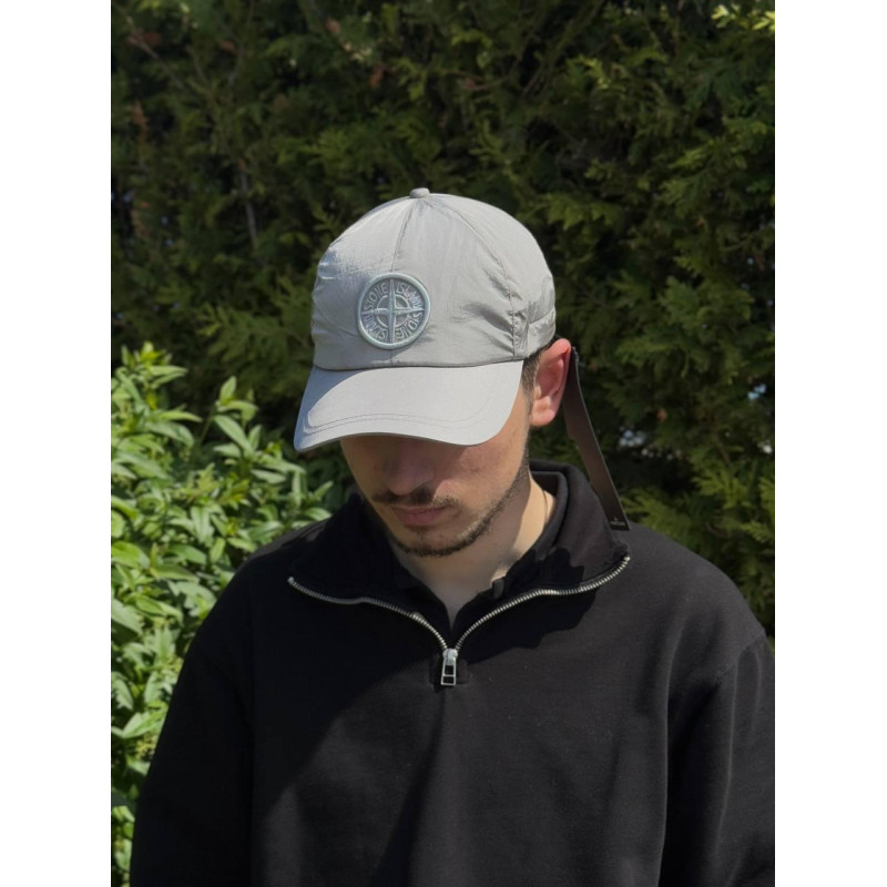 Кепка Stone Island чоловіча спортивна кепка бейсболка Стон Айленд спортивна чорна нейлонова капелюх Стон кашкет на літо кепочка