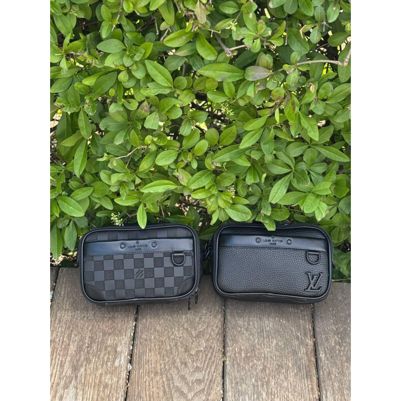 Сумка Louis Vuitton чоловіча спортивна сумка ЛВ чоловіча шкіряна сумка через плече LV месенджер чоловічий через плече Луї Віттон Е