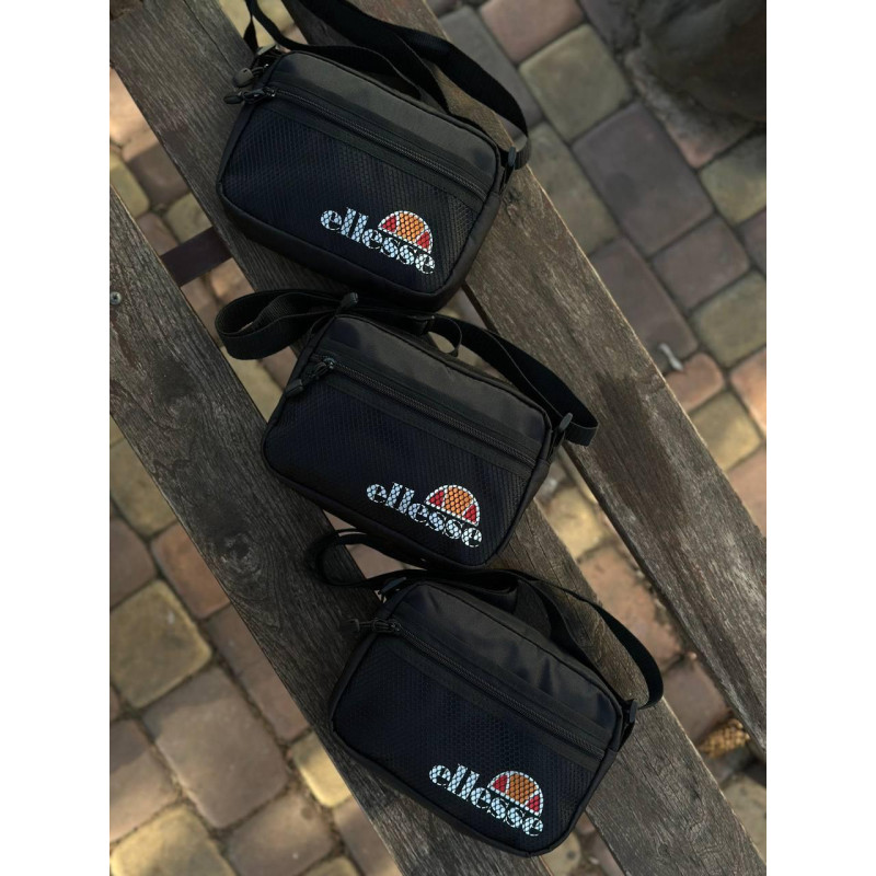 Сумка Ellesse чоловіча кросбоді сумка через плече Еліс спортивна широка літня сумка месенджер через плече Еліс