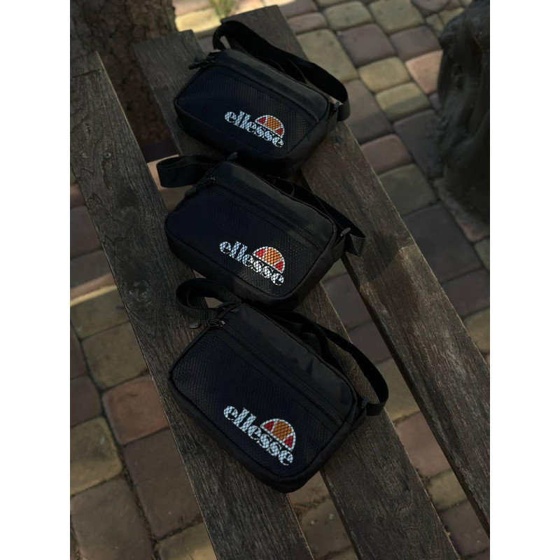 Сумка Ellesse чоловіча кросбоді сумка через плече Еліс спортивна широка літня сумка месенджер через плече Еліс