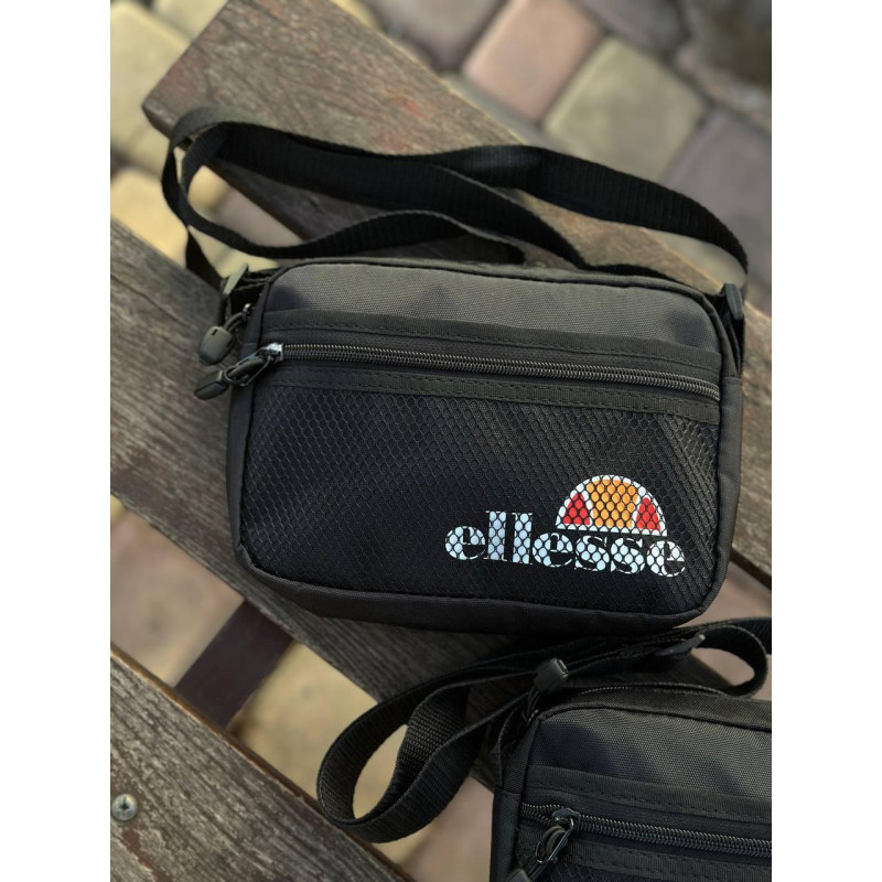 Сумка Ellesse чоловіча кросбоді сумка через плече Еліс спортивна широка літня сумка месенджер через плече Еліс