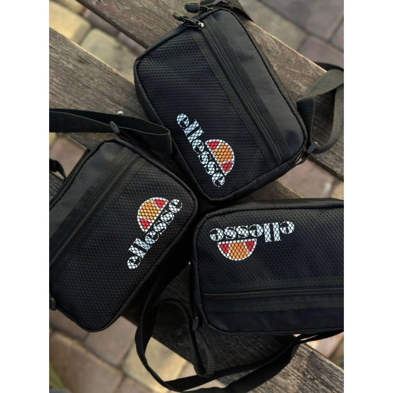 Сумка Ellesse чоловіча кросбоді сумка через плече Еліс спортивна широка літня сумка месенджер через плече Еліс