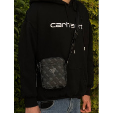 Сумка Guess чоловіча спортивна сумка від Гуес шкіряна месенджер через плече чоловічий Гуес барсетка літня шкіряна Guess через плеч