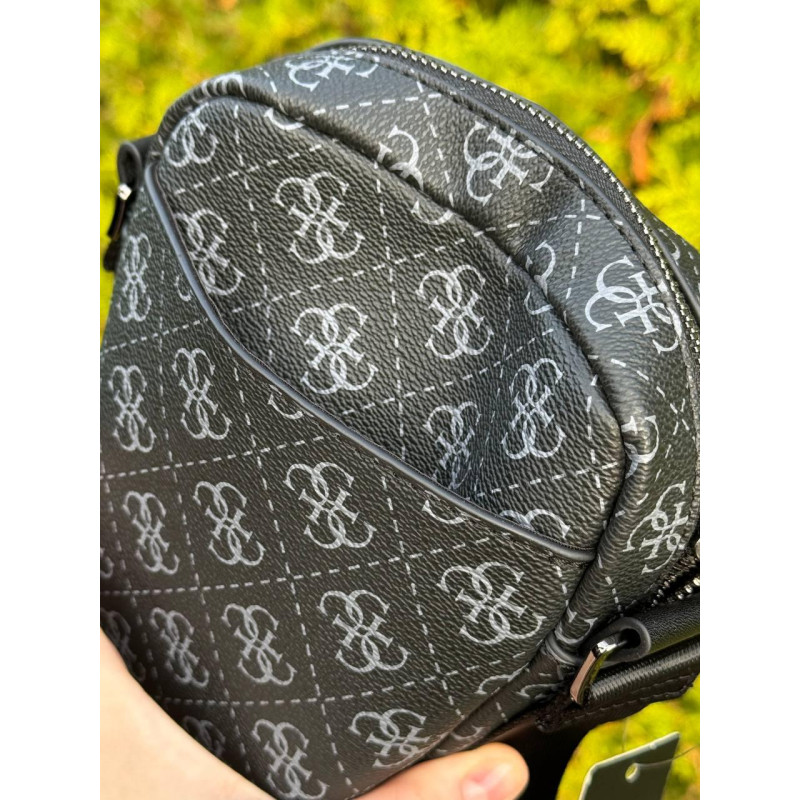Сумка Guess чоловіча спортивна сумка від Гуес шкіряна месенджер через плече чоловічий Гуес барсетка літня шкіряна Guess через плеч