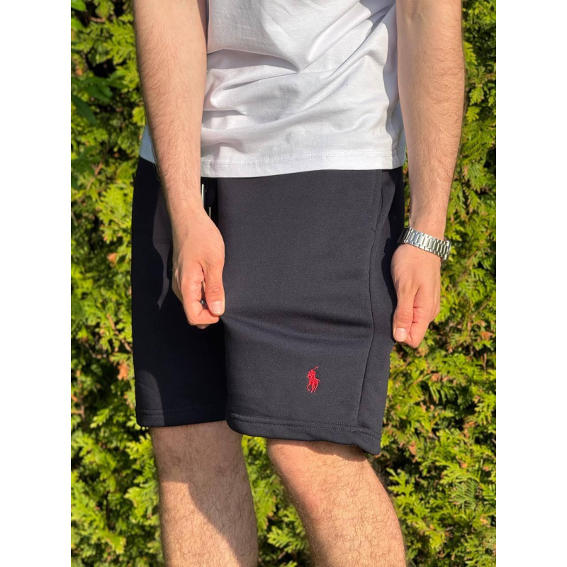 Шорти Polo Ralph Lauren мужские шорты летние спортивные черные Поло Ральф Лоурен шорты Поло на лето