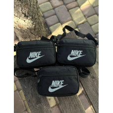 Сумка Найк чоловіча через плече Сумка Nike чорна літня спортивна месенджер через плече Найк барсетка літня