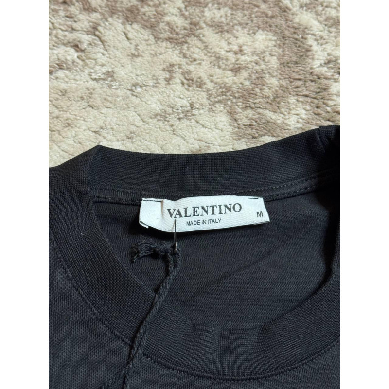 Футболка мужская Valentino черная футболка спортивная Валентино мужская спортивная белая бейсболка Майка Valentino