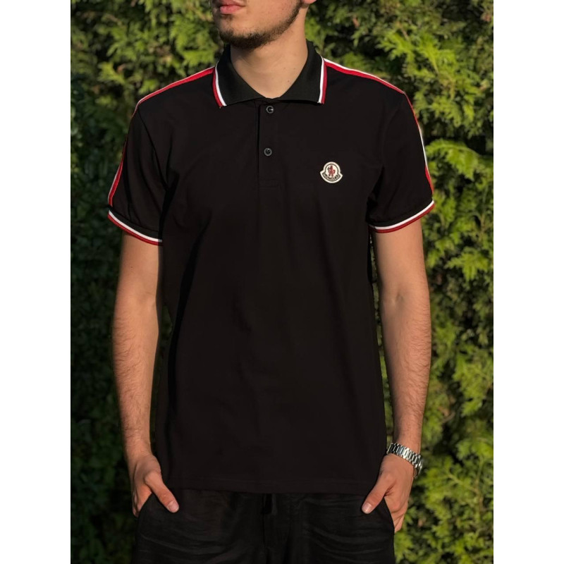Воротник Moncler Поло мужское Монклер футболка летняя Монклер спортивная черная мужская Moncler футболка белая