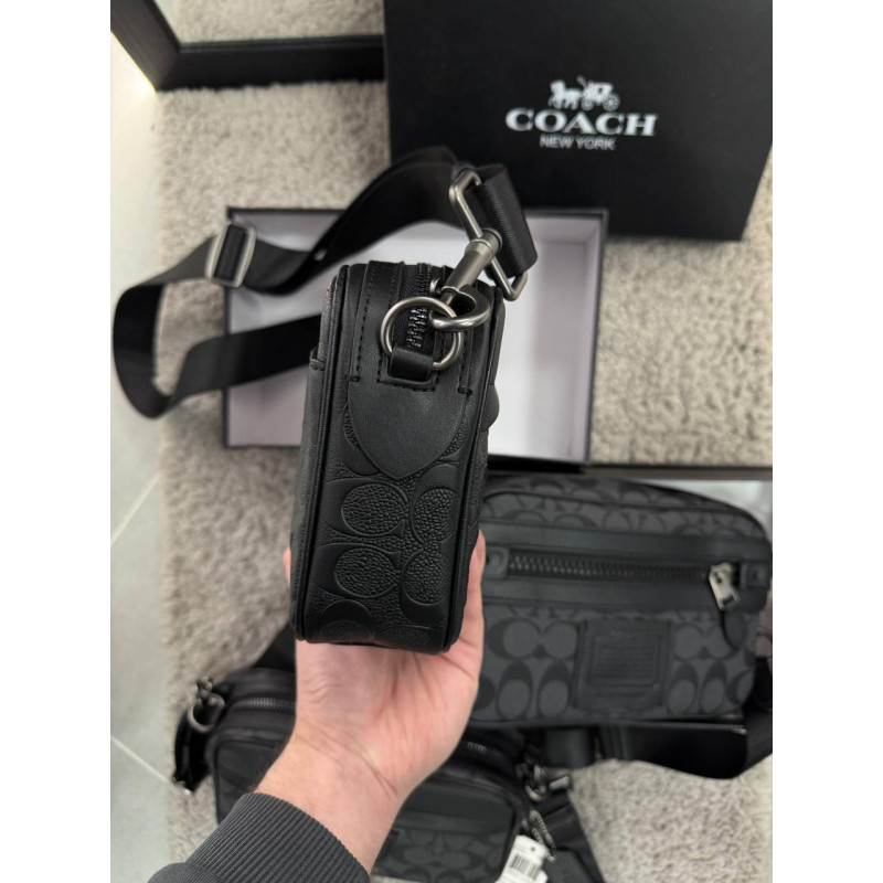 Сумка Coach чоловіча спортивна сумка через плече Коач літня барсетка шкіряна через плече Месенджер Коач