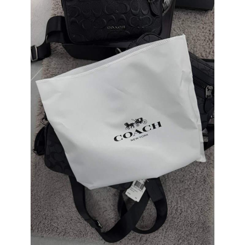 Сумка Coach чоловіча спортивна сумка через плече Коач літня барсетка шкіряна через плече Месенджер Коач