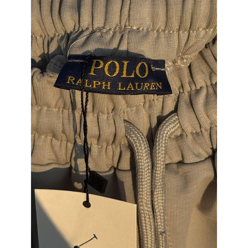 Штани флісові теплі Polo Ralph Lauren чоловічі спортивні широкі штани Поло Ральф Лоурен чорні штани Baggy Pants Polo Ralph