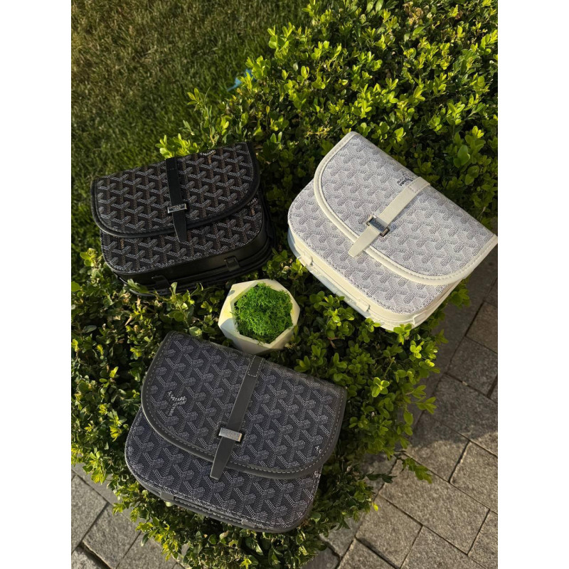 Сумка Goyard кожаная сумка через плечо Гочр мужская черная спортивная сумка кирпич Горяд барсетка черная Goyard France месенджер ч