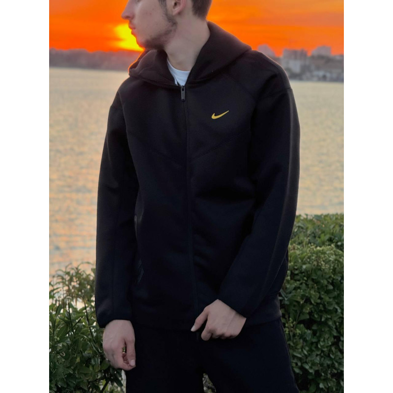 Зіп-худі Nike Nocta Tech Fleece чоловіча кофта Найк Нокта чорна спортивна сіпка Найк Нокта Теч Фліс худі Найк теч фліс