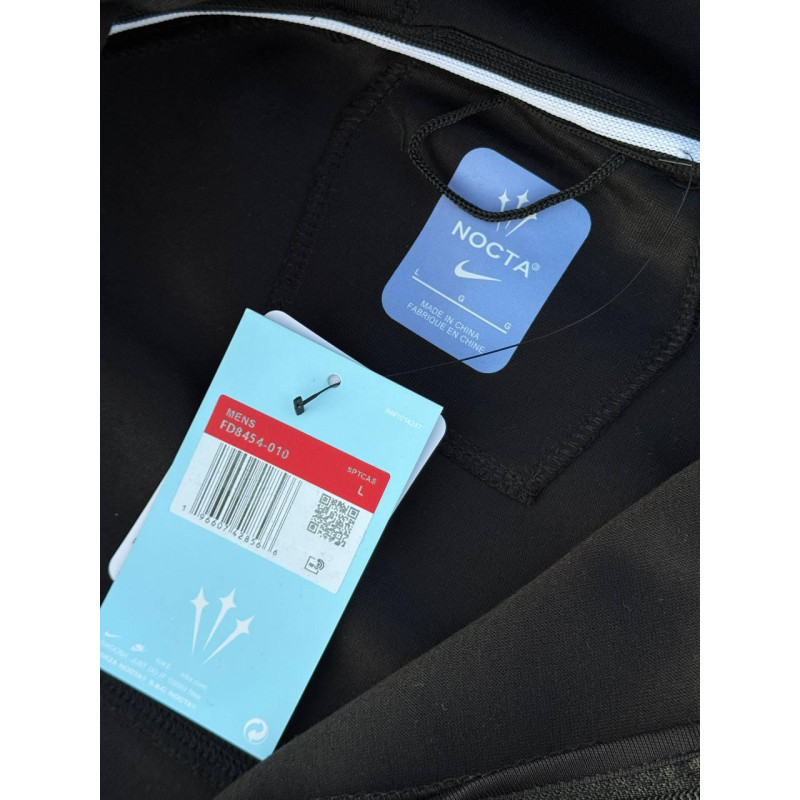 Зіп-худі Nike Nocta Tech Fleece чоловіча кофта Найк Нокта чорна спортивна сіпка Найк Нокта Теч Фліс худі Найк теч фліс