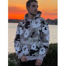 Зіп-Худі Denim Tears Біла кофта Денім Тірс сіпка Denim Tears x Bape чоловіча сіпка Бейп синя спортивна