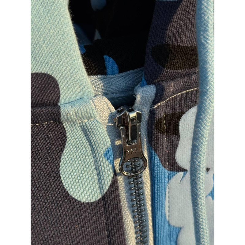 Зіп-Худі Denim Tears Біла кофта Денім Тірс сіпка Denim Tears x Bape чоловіча сіпка Бейп синя спортивна