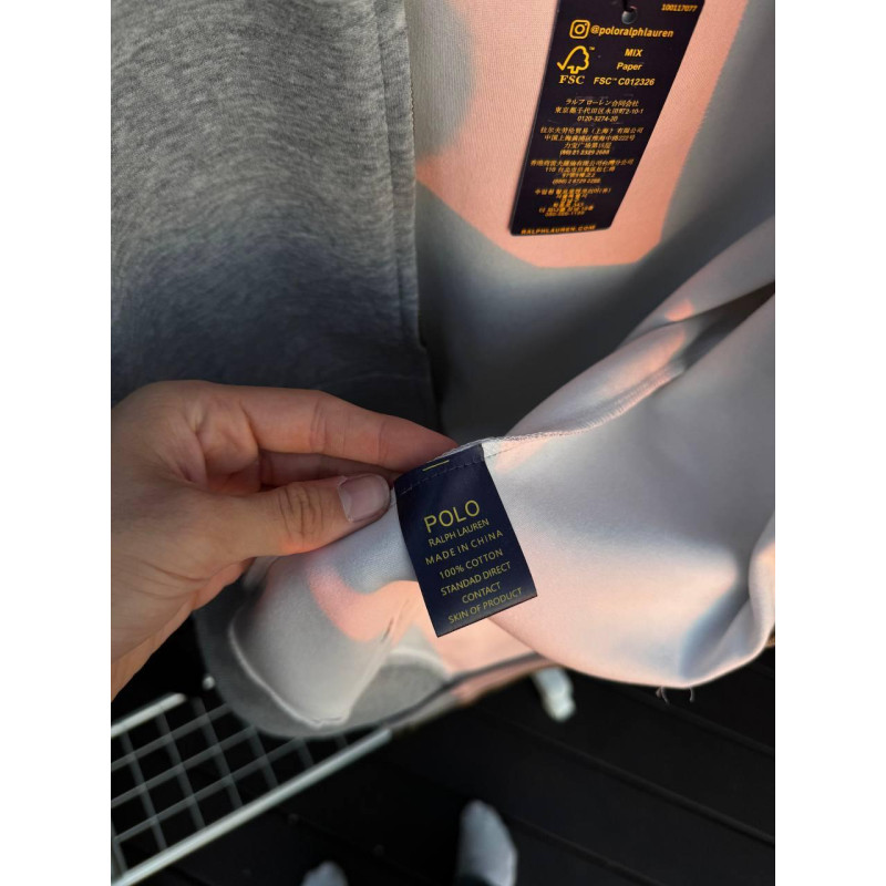 Зип-худі Polo Ralph Lauren чорне чоловіче кофта спортивна Поло Ральф Лоурен-зипка Поло худі чоловіча сіра Поло Ральф