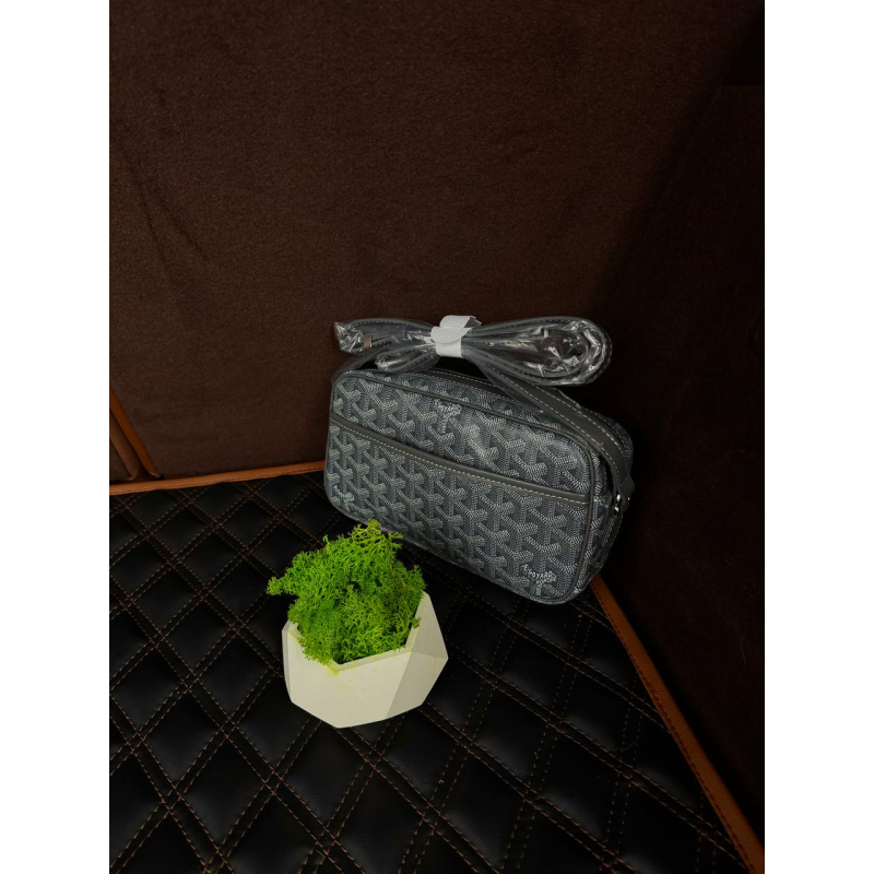 Сумка GOYARD шкіряна чоловіча кросбоді сумка месенджер через плече | Сумка Гойард шкіряна барсетка унісекс GOYARD