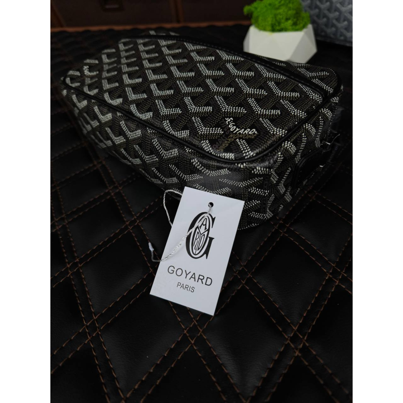 Сумка GOYARD шкіряна чоловіча кросбоді сумка месенджер через плече | Сумка Гойард шкіряна барсетка унісекс GOYARD