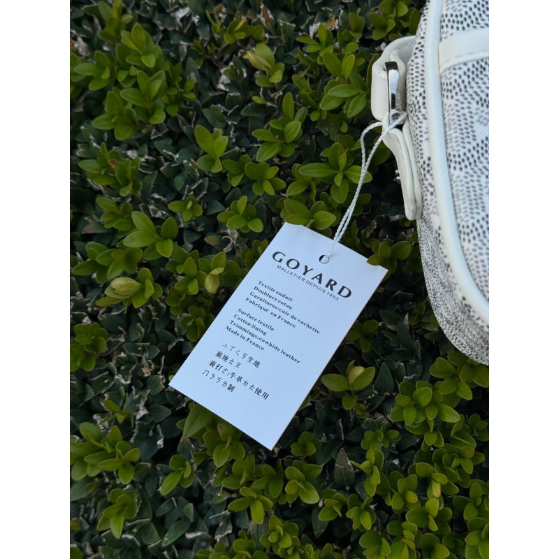 Сумка Goyard Paris через плече чоловіча шкіряна сумка Гоярд чорна спортивна барсетка Гоярд через плече месенджер Гоярд чоловічий