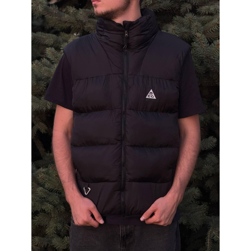 Жилетка Nike X ACG чоловіча чорна безрукавка Найк Асдж осінь жилетка куртка Найк зелена