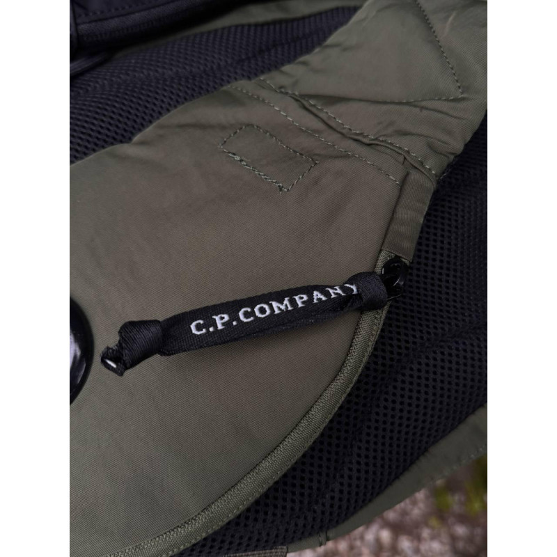 Сумка CP COMPANY слінг чоловіча через плече барсетка C.P. Company спортивна нейлонова сумка месенджер Сп Компані барсетка чорна