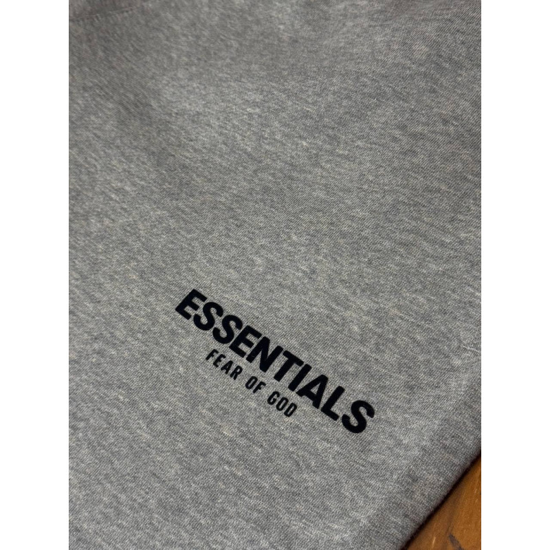 Штани чорні Essentials чоловічі широкі штани Єсеншіал чорні спортивні штани сірі бегі Єсеншіалс чоловічі