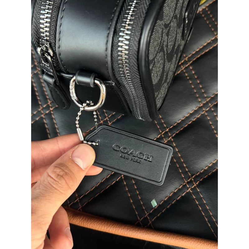 Сумка Coach New York чоловіча барсетка через плече Коач шкіряна сумка месенджер Коач Нью Йорк чоловіча кросбоді