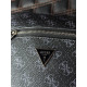 Сумка Guess Vezzola Smart чоловіча через плече шкіряна барсетка месенджер Гуес чорна спортивна сумка Гусес месенджер чорний