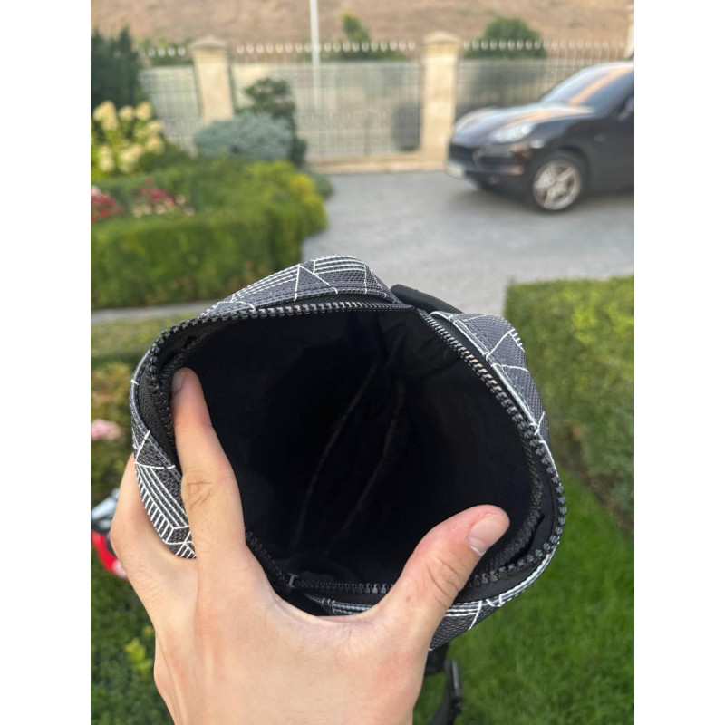 Сумка Lacoste monogram Bag чоловіча сумка через плече Лакост чорна спортивна месенджер чоловічий чорний Лакоста монограм