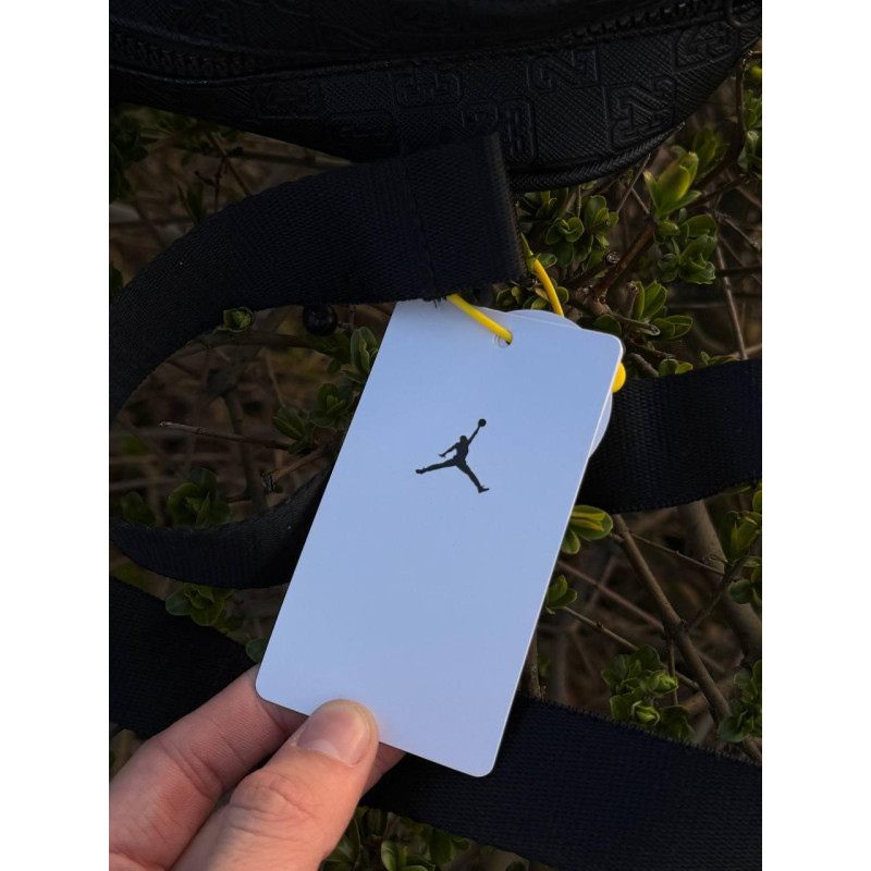 Сумка Jordan monogram сіра чоловіча сумка через плече Джордан барсетка монограм месенджер через шкіряний плече