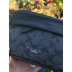 Сумка Coach New York чоловіча спортивна сумка Коач через плече шкіряна барсетка чорна Коач чоловіча