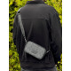 Сумка Coach New York через плече барсетка Коуч чоловіча шкіряна сумка чорна Коач месенджер через плече Коач