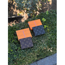Гаманець Louis Vuitton чоловічий чорний шкіряний Лв портмоне шкіряний LV чоловічий Луї Вітон кардхолдер візитниця коричнева