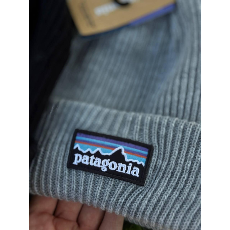 Шапка Patagonia чорна чоловіча шапка на голову Патагонія шапка зимова Патагонія чорна чоловіча кепка сіра Патагонія