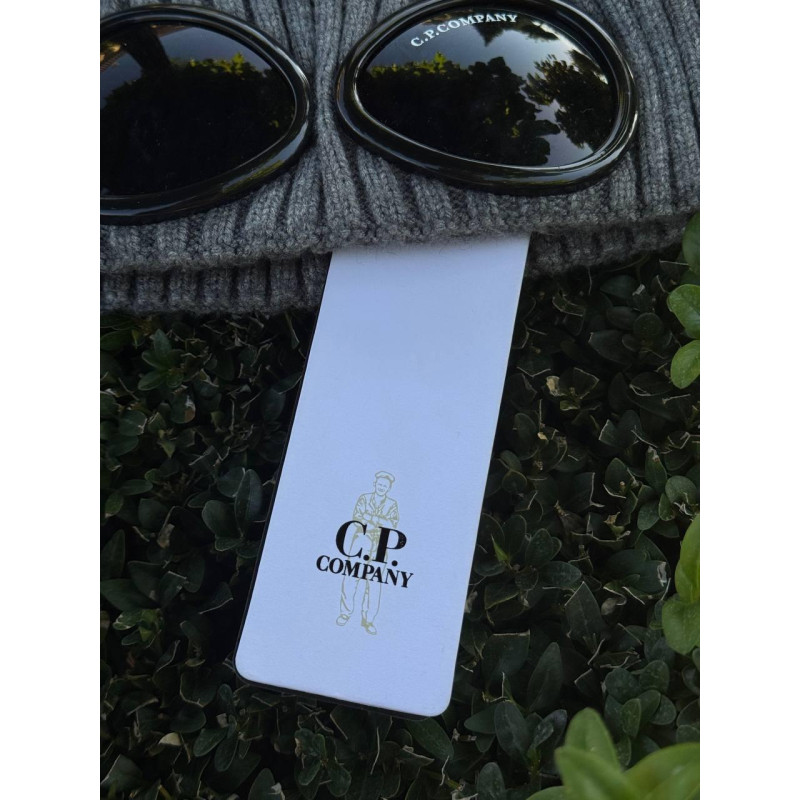 Шапка C.P. Company чоловіча шапка сіра чоловіча Сп Компані сіра Сп зимова шапка CP COMPANY на осінь/зиму