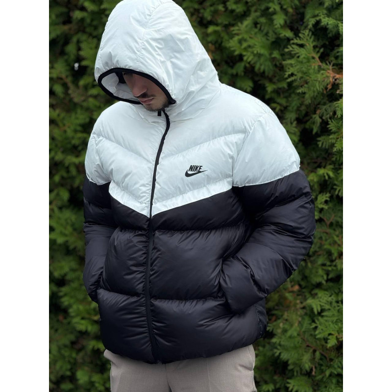 Пуховик Nike Storm Fit зимовий чоловічий пуховик чорний теплий Найк Шторм Фіт куртка на зиму Найк чоловіча біла
