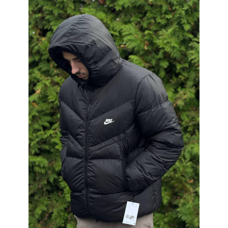 Пуховик Nike Storm Fit зимовий чоловічий пуховик чорний теплий Найк Шторм Фіт куртка на зиму Найк чоловіча біла