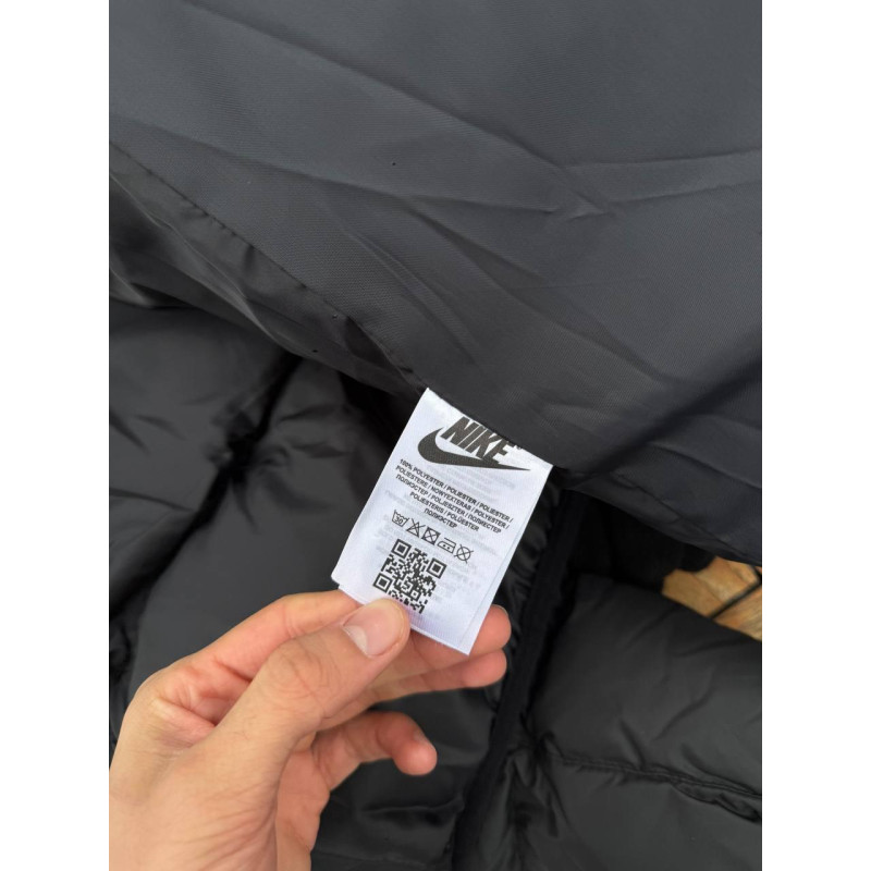 Пуховик Nike Storm Fit зимовий чоловічий пуховик чорний теплий Найк Шторм Фіт куртка на зиму Найк чоловіча біла