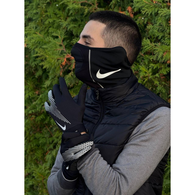 Рукавички Nike Hyperwarm чоловічі рукавиці Найк Хайпер Ворм теплі зимові рукавички чоловічі чорні рукавички Найк