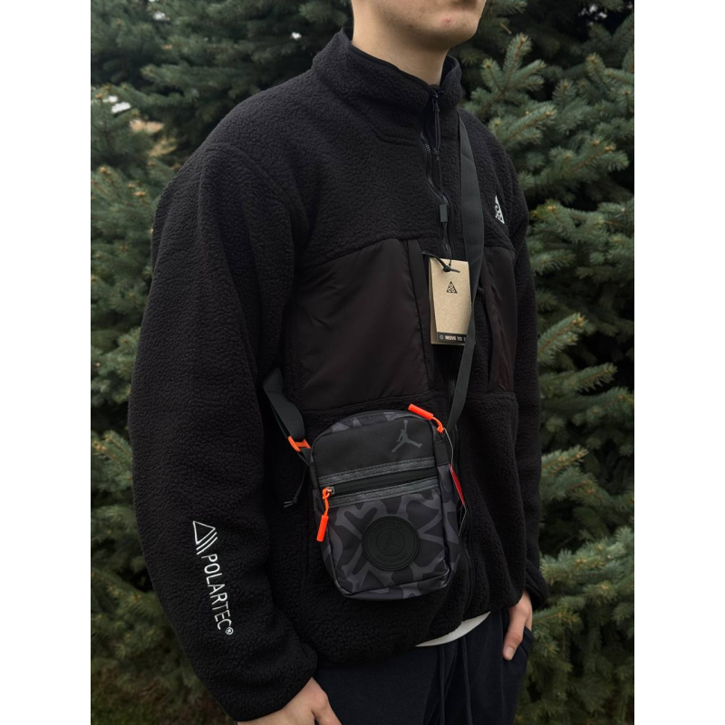 Месенджер через плече JORDAN X PSG | Сумка чоловіча джордан і псж | Месенджер PSG найк джордан чоловічий