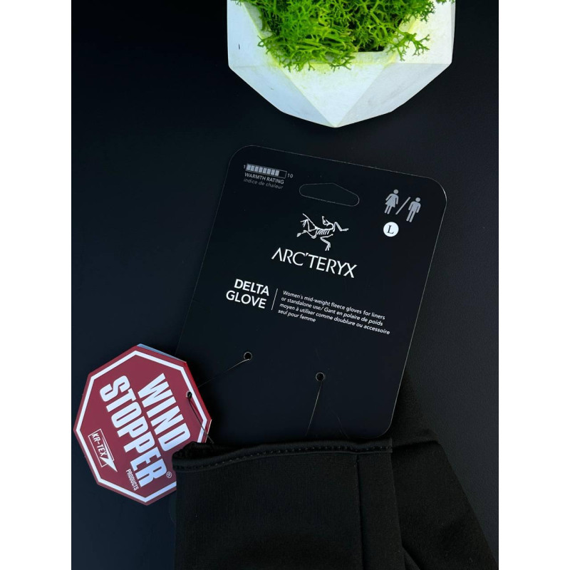 Рукавички Arcteryx чоловічі чорні рукавички Арктерикс Гортекс зимові теплі рукавички на флісі Арк