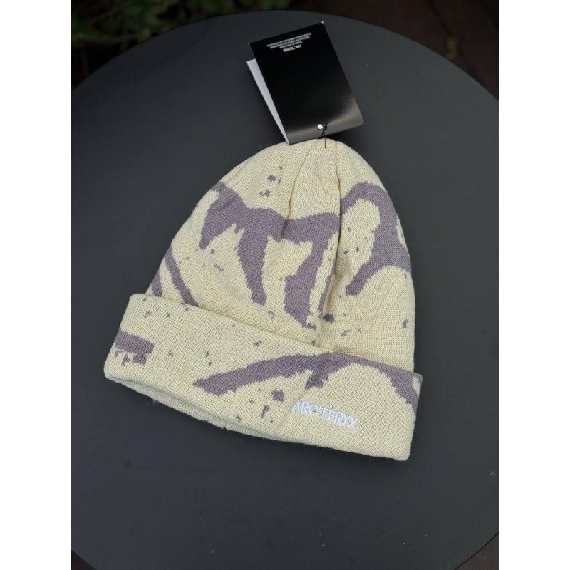Шапка Arcteryx бежева чоловіча шапка Арктерикс чорна нова модель шапка Арк бежева спортивна Шапка Arcteryx бежева чоловіча шап