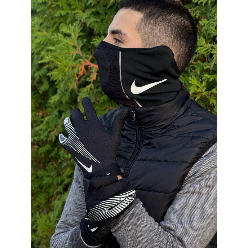 Рукавички Nike Hyperwarm чоловічі чорні Therma Fit чоловічі чорні Рукавички Найк Хайпер Варм чоловічі теплі зимові
