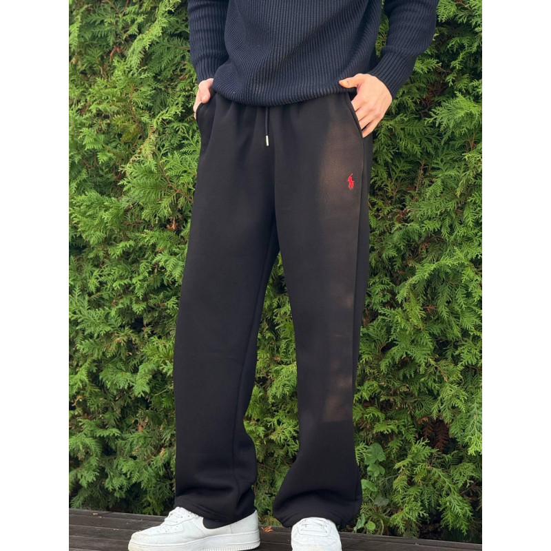 Штани Polo Ralph Lauren чорні чоловічі флісові зимові штани Polo Ralph Lauren сірі теплі флісові штани Polo