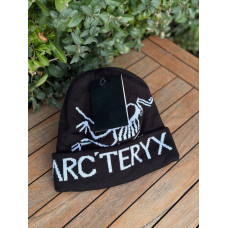 Шапка Arcteryx чоловіча чорна шапка Арк чорна спортивна чоловіча зимова тепла шапка Арктерикс