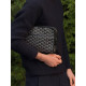 Клатч сумка Goyard Paris шкіряна чоловіча сумка Гоярд барсетка сірчана месенджер Гоярд білий